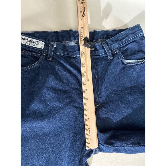 Unifirst Jeans Men's size 34x32 Carpenter Straight Leg 100% Cotton Blue Denim - Picture 8 of 10